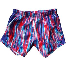 Nike girls running shorts size L Multi Color